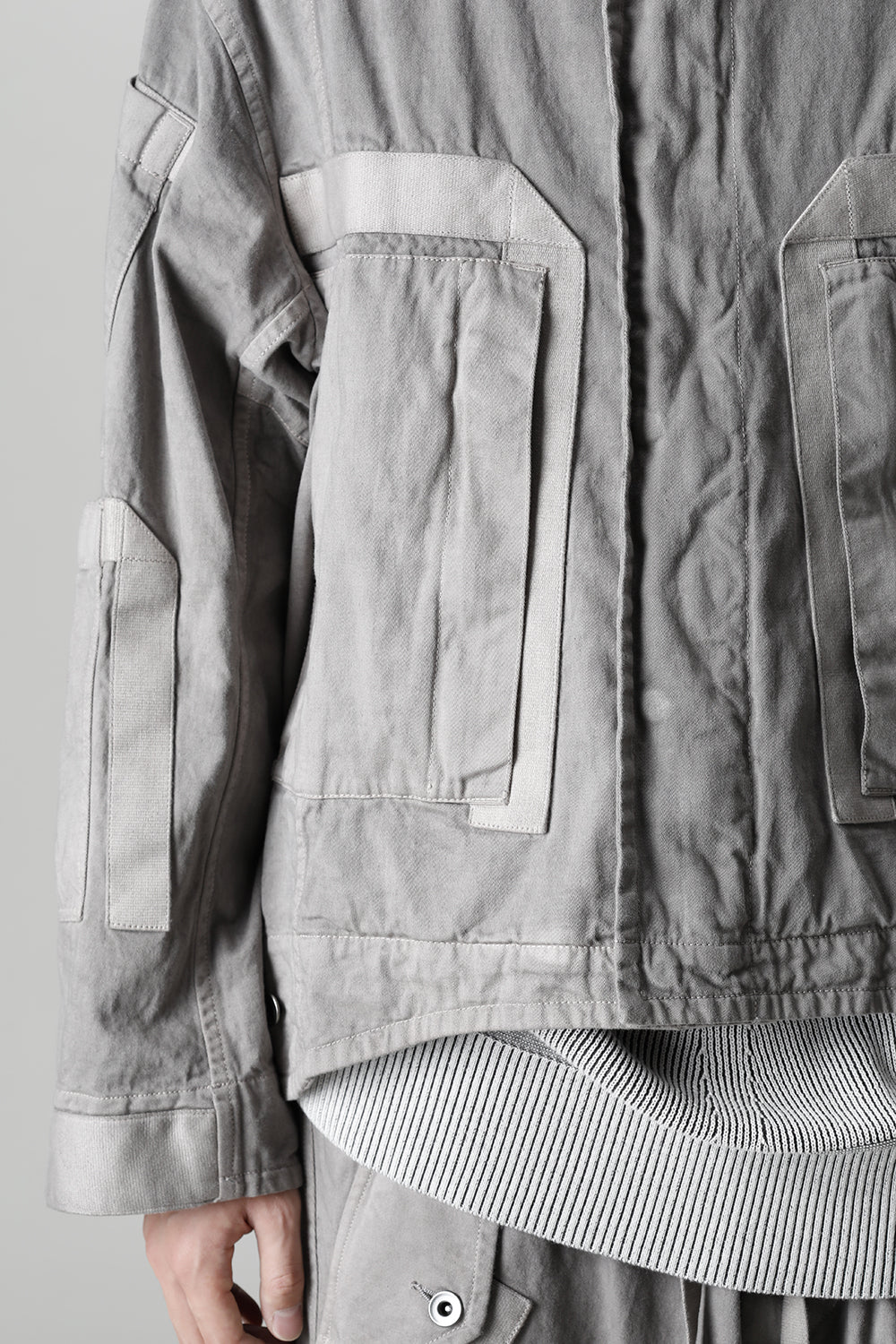 Multi Strap Blouson Gray