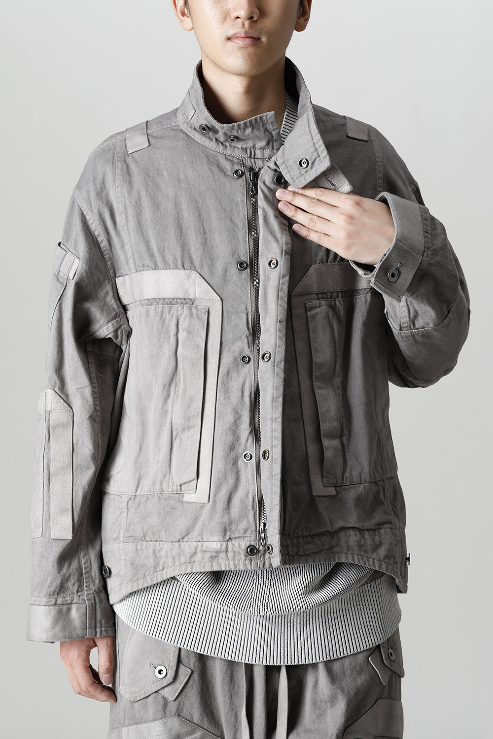 Multi Strap Blouson Gray