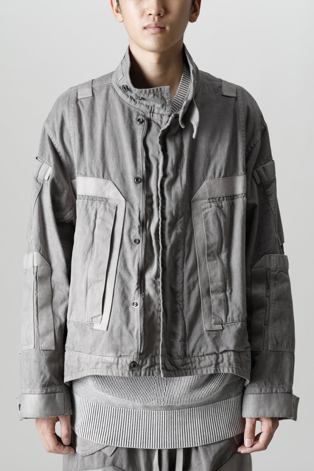 Multi Strap Blouson Gray