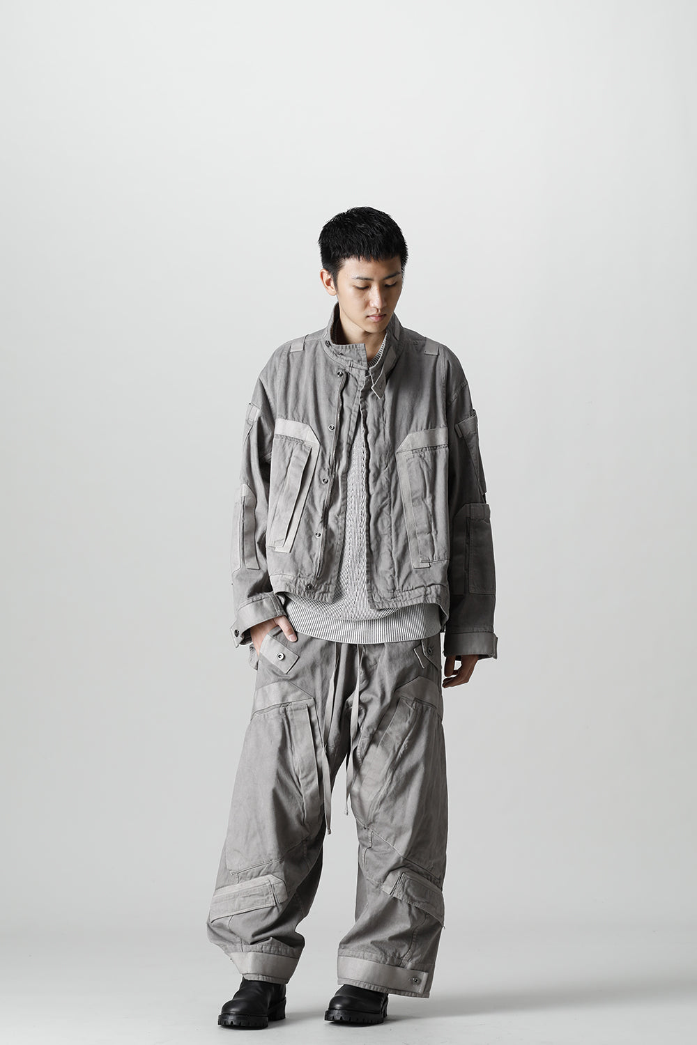 Multi Strap Blouson Gray
