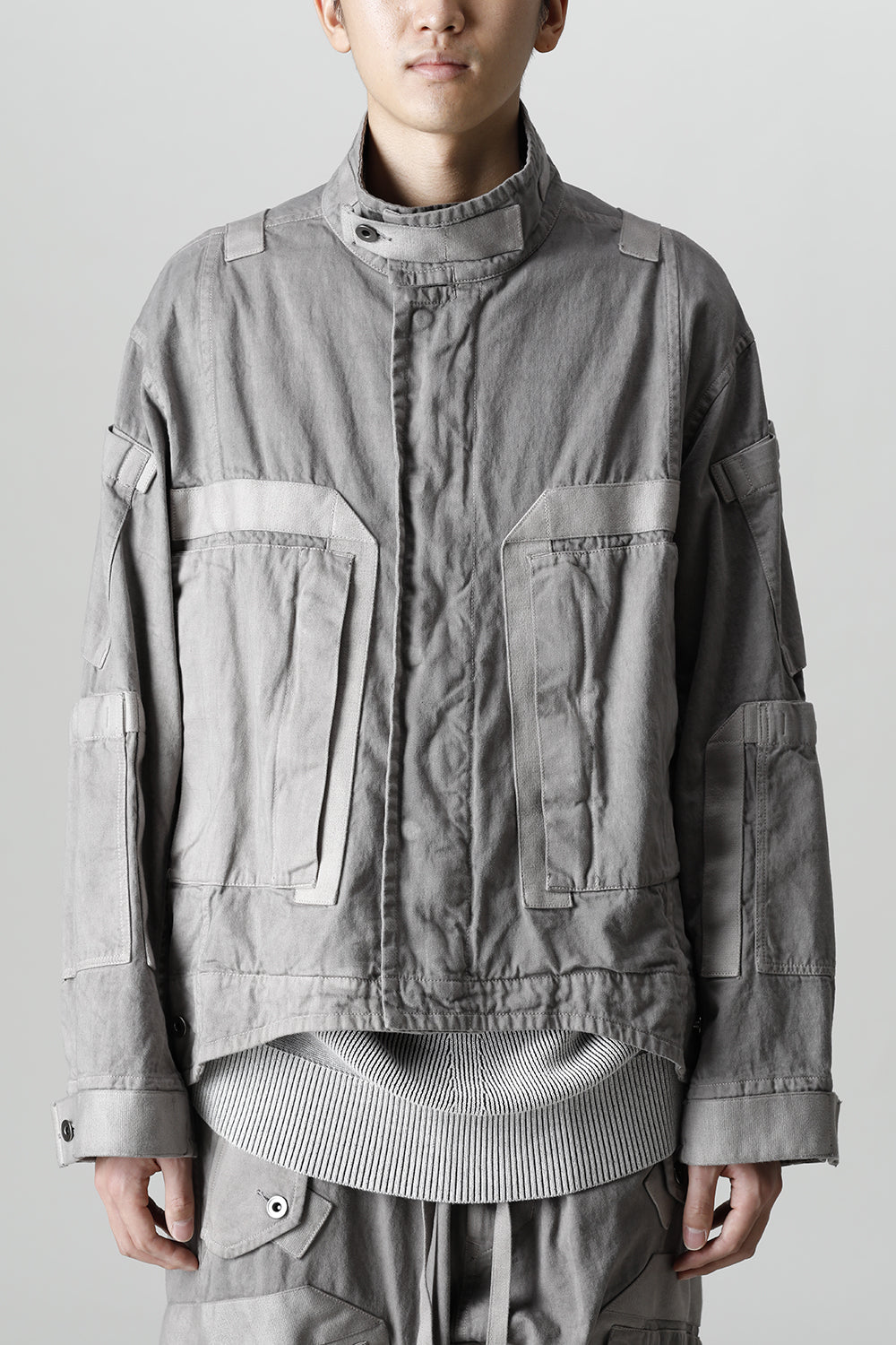 Multi Strap Blouson Gray