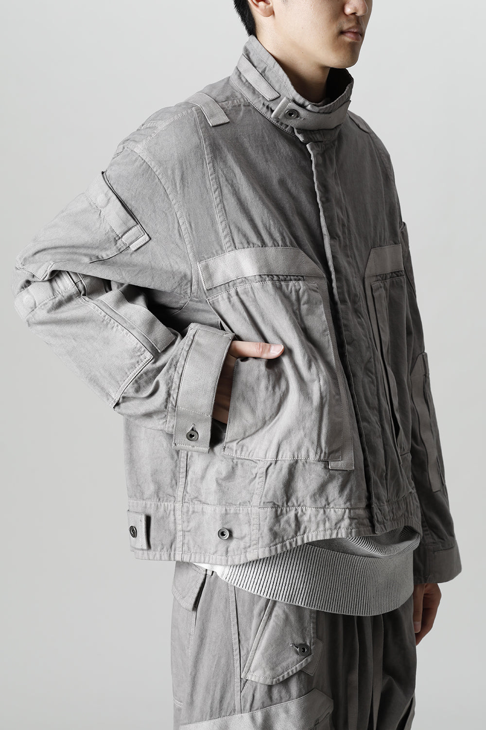Multi Strap Blouson Gray