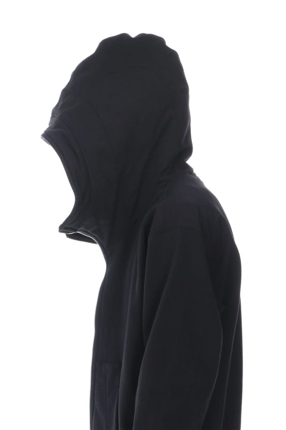 Sweat Front zip Hoodie Black