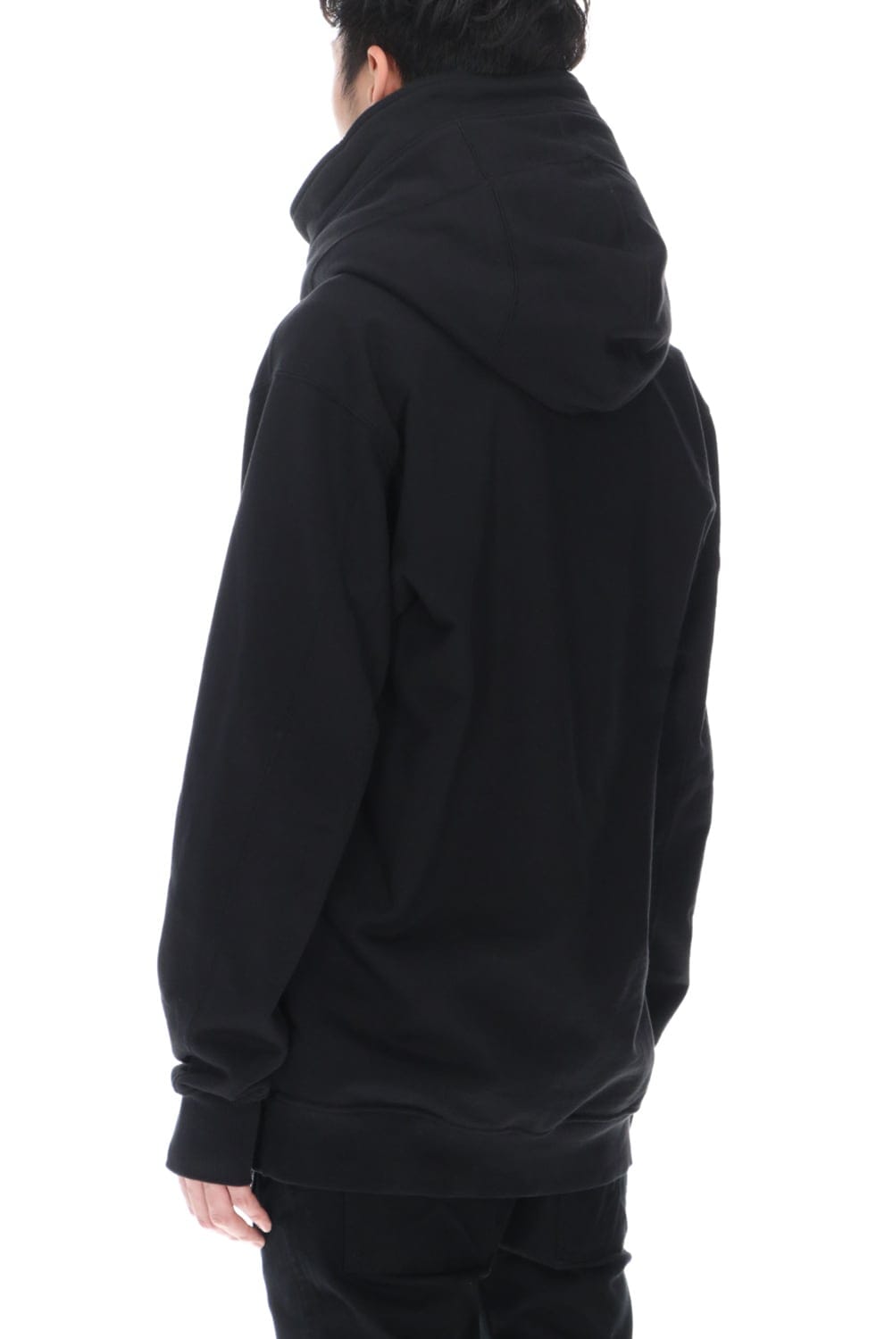 Sweat Front zip Hoodie Black