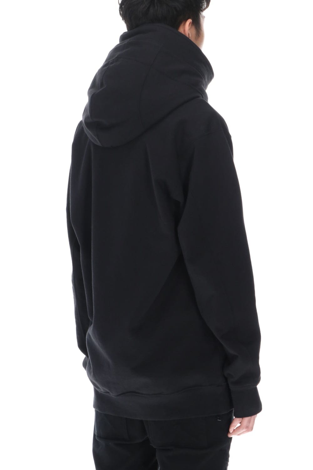 Sweat Front zip Hoodie Black