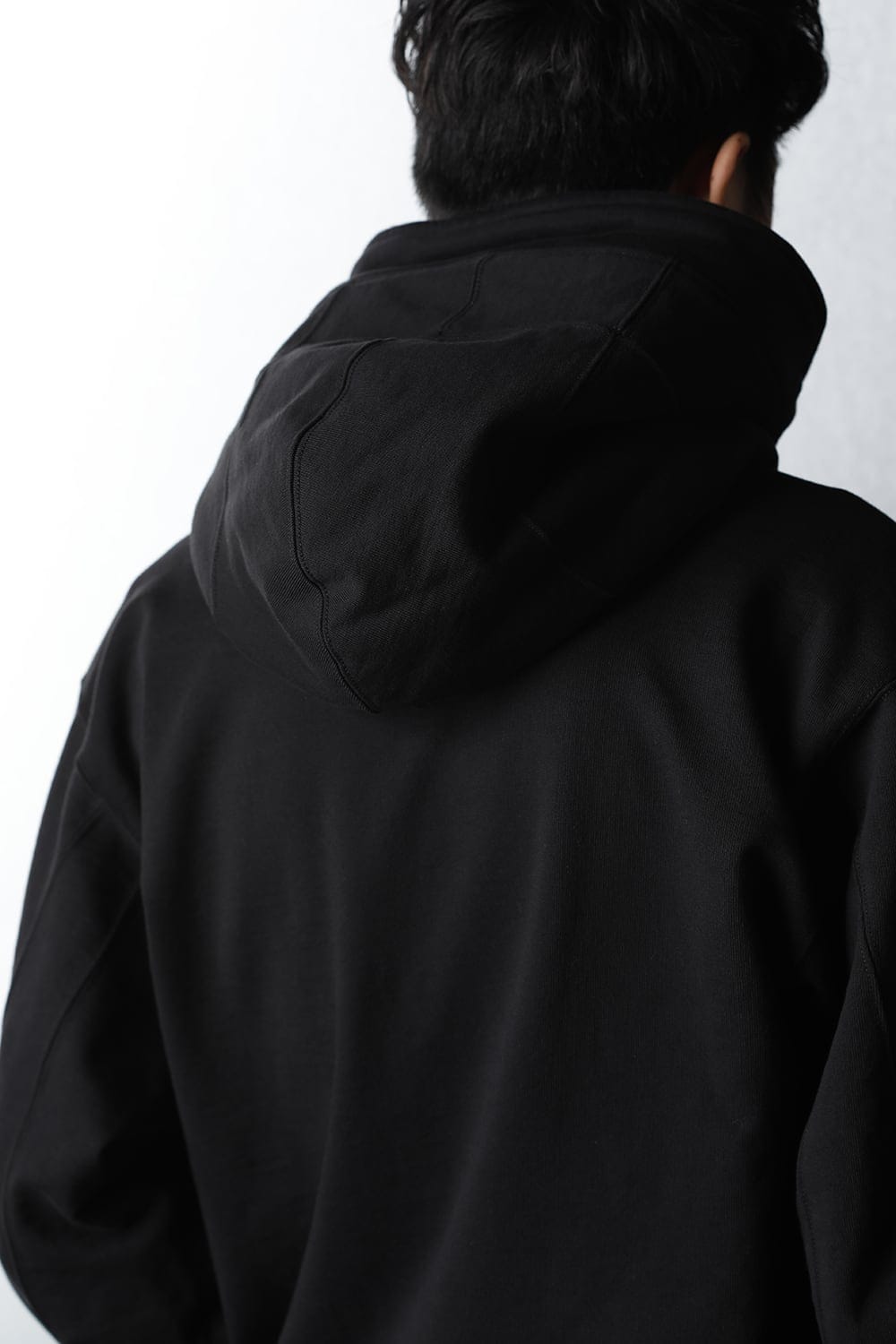 Sweat Front zip Hoodie Black