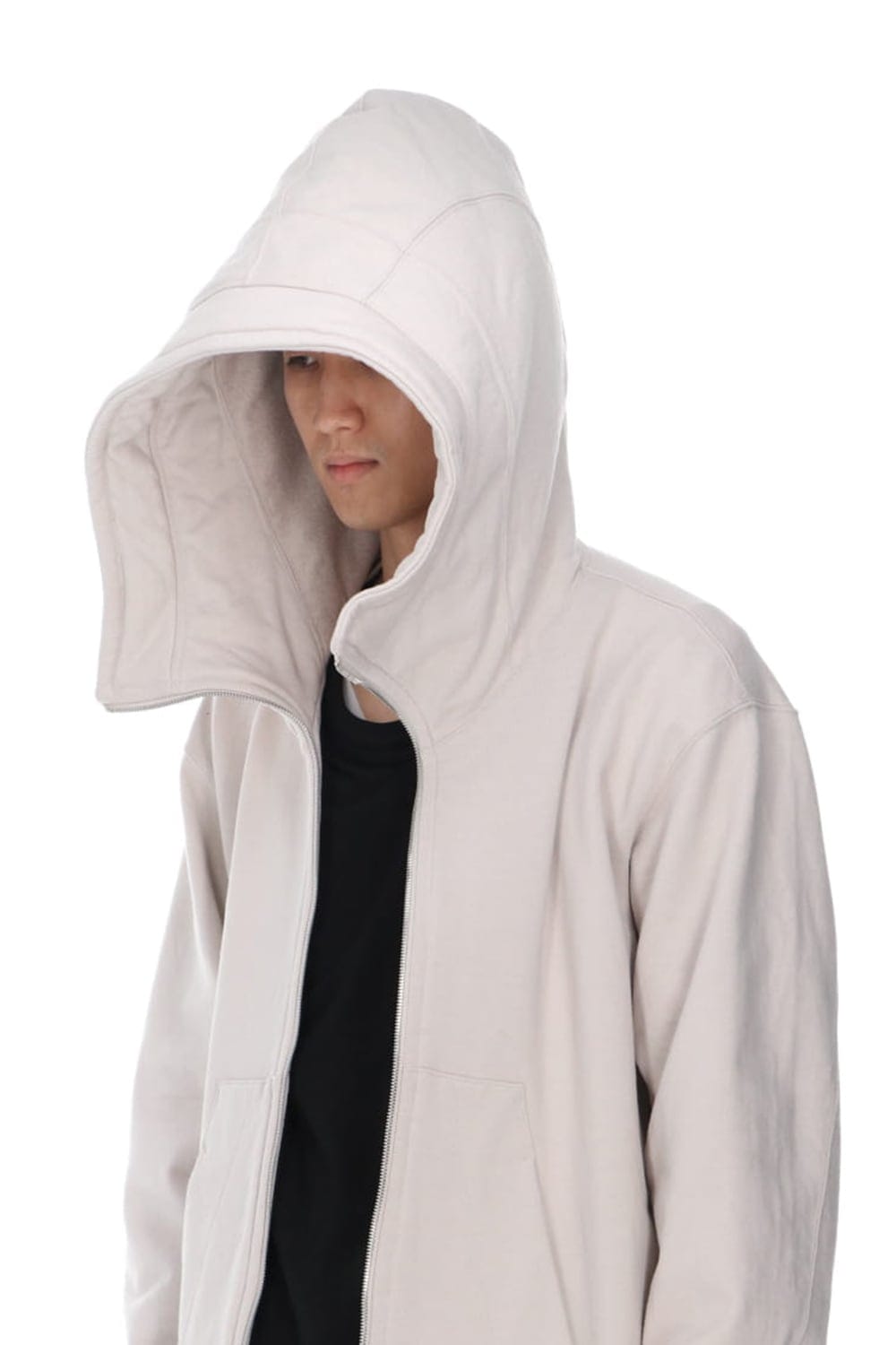 Sweat Front zip Hoodie Plaster