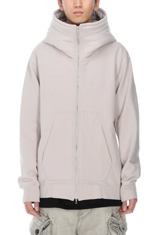 Sweat Front zip Hoodie Plaster