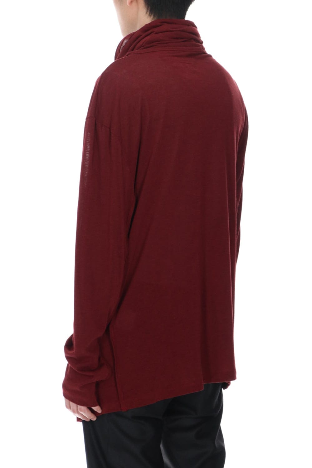 Cowl neck Cutsew Red