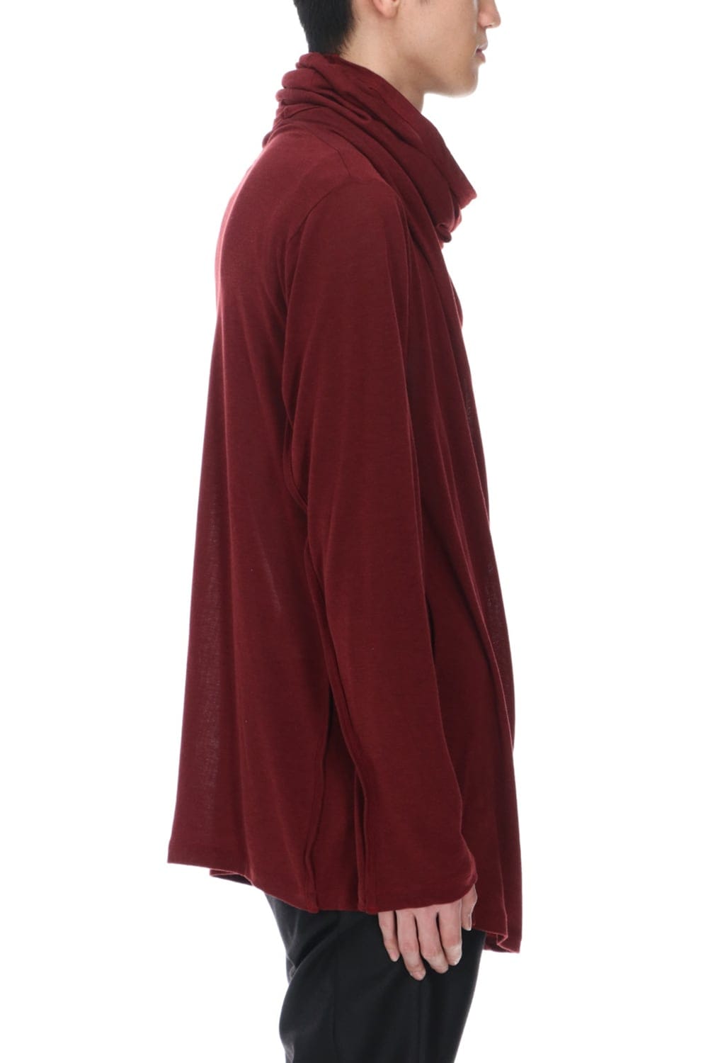 Cowl neck Cutsew Red