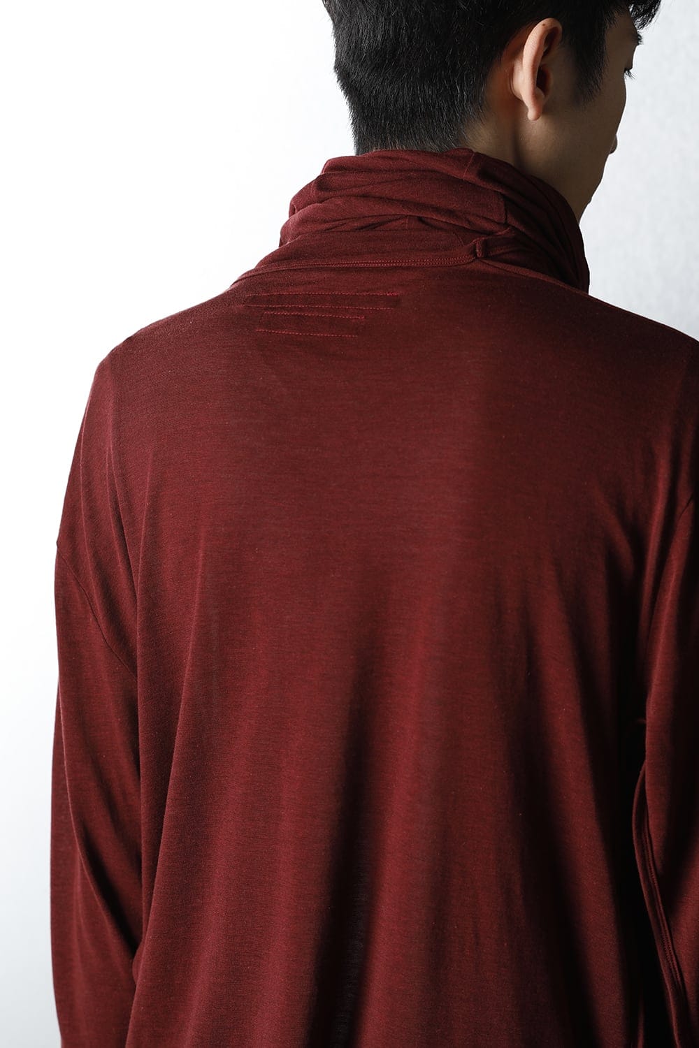 Cowl neck Cutsew Red