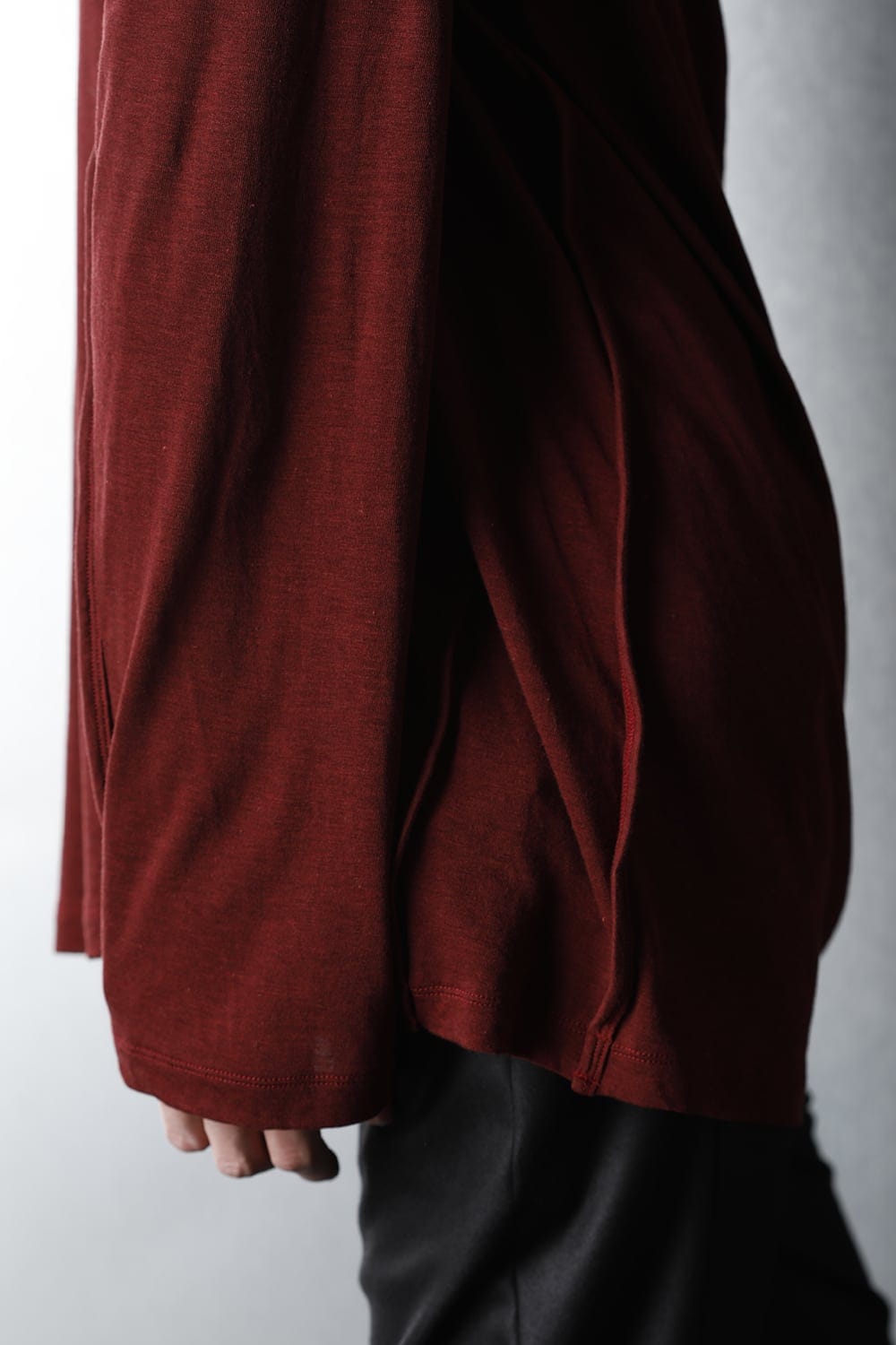 Cowl neck Cutsew Red