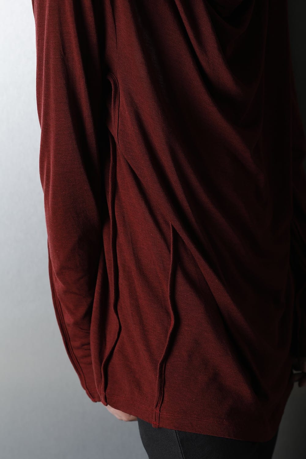 Cowl neck Cutsew Red