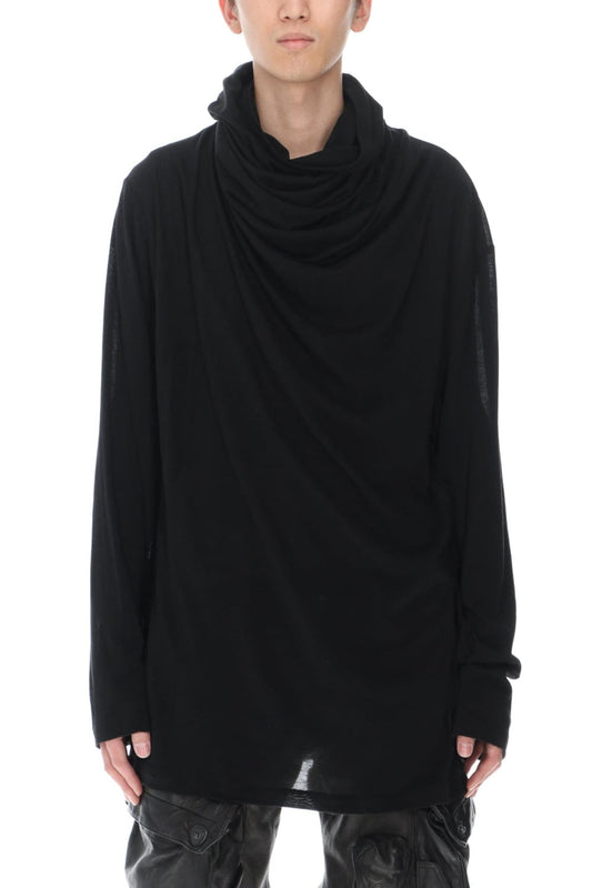 Cowl neck Cutsew Black