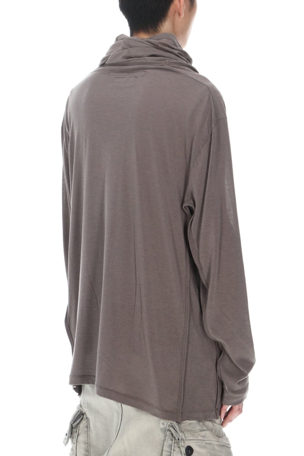 Cowl neck Cutsew Gray