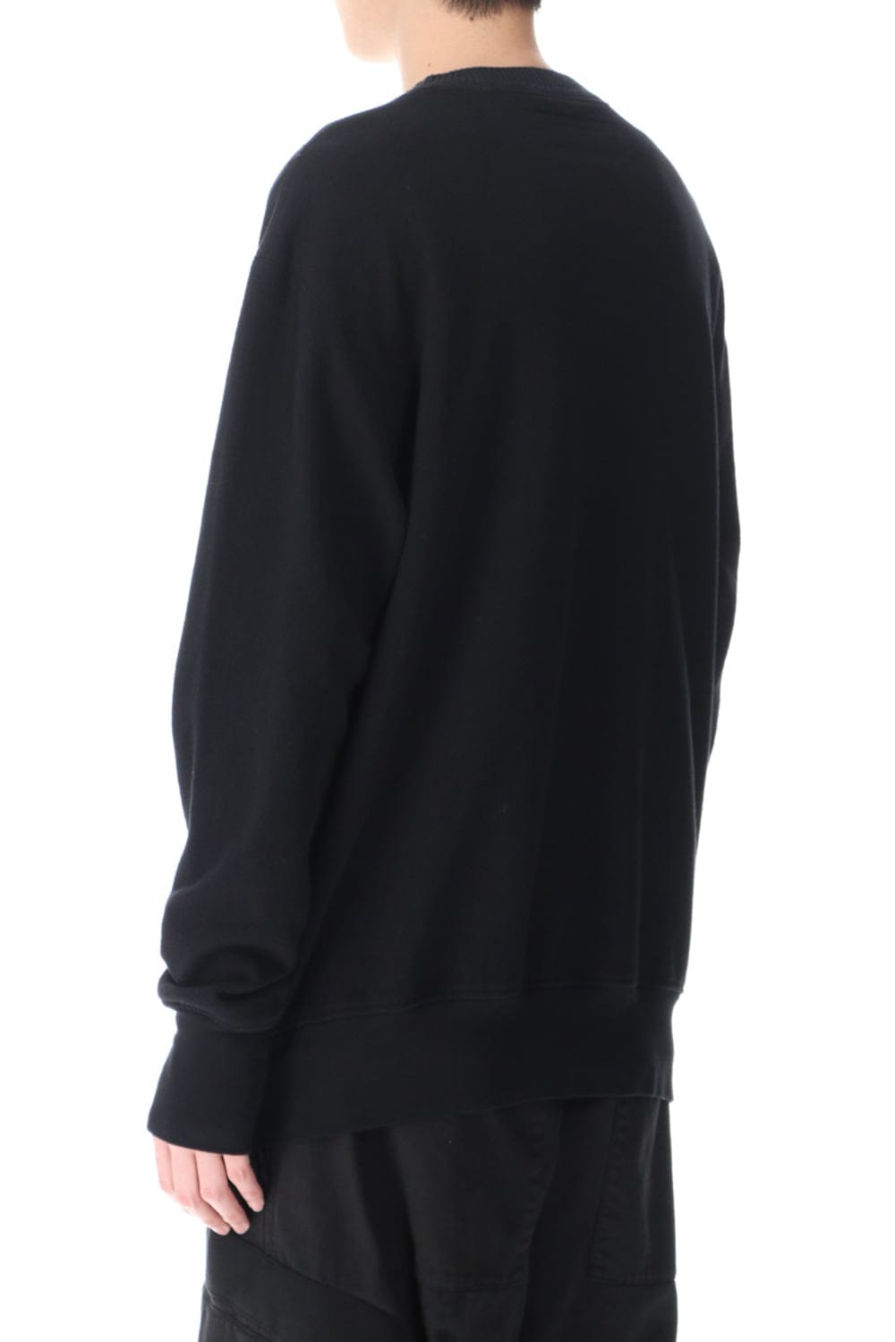 Front Knit Sweatshirt Black