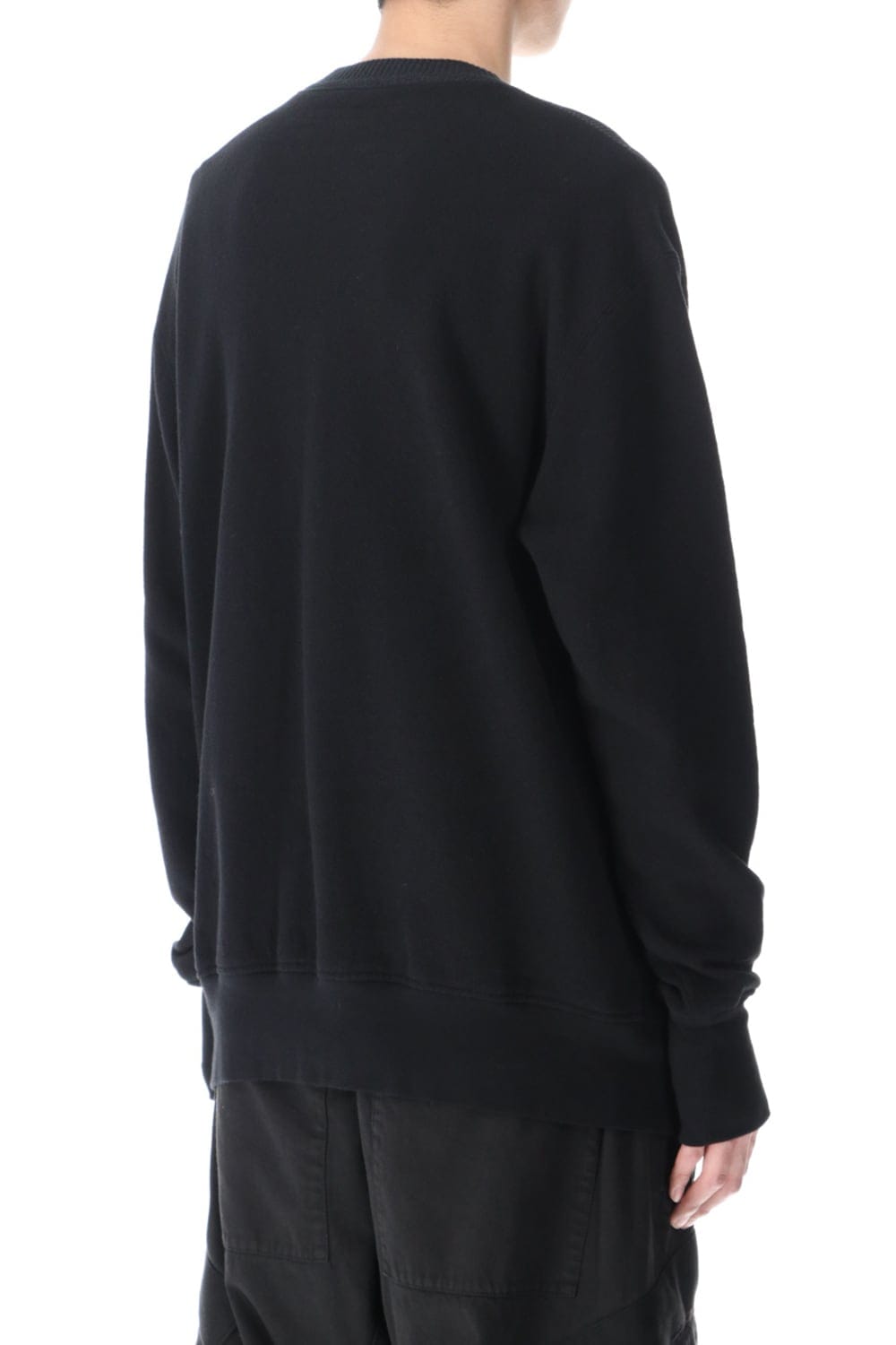 Front Knit Sweatshirt Black