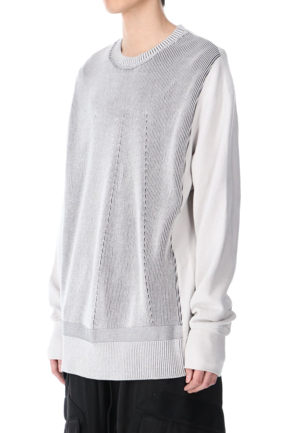 Front Knit Sweatshirt Plaster