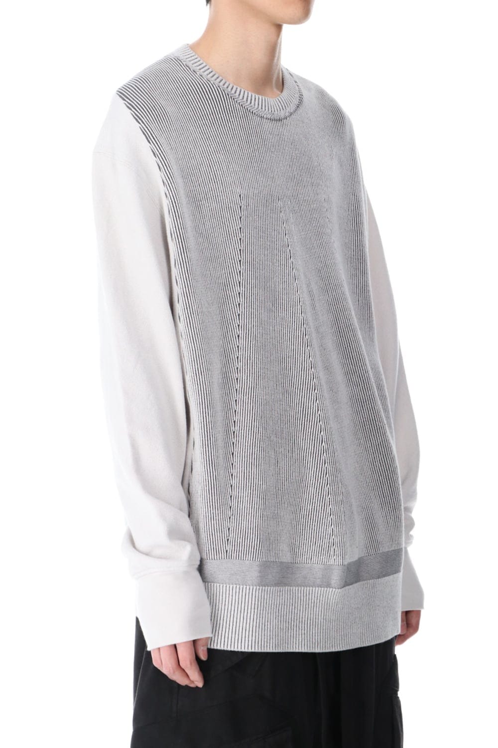 Front Knit Sweatshirt Plaster