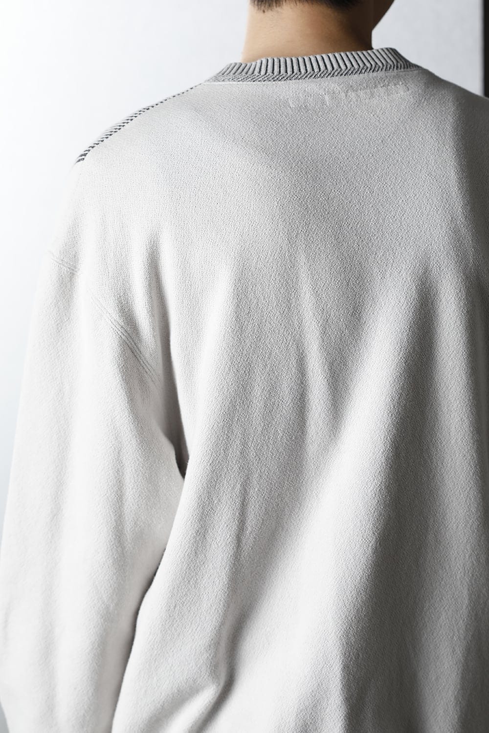 Front Knit Sweatshirt Plaster