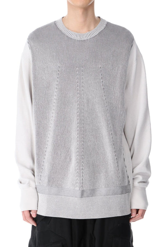 Front Knit Sweatshirt Plaster