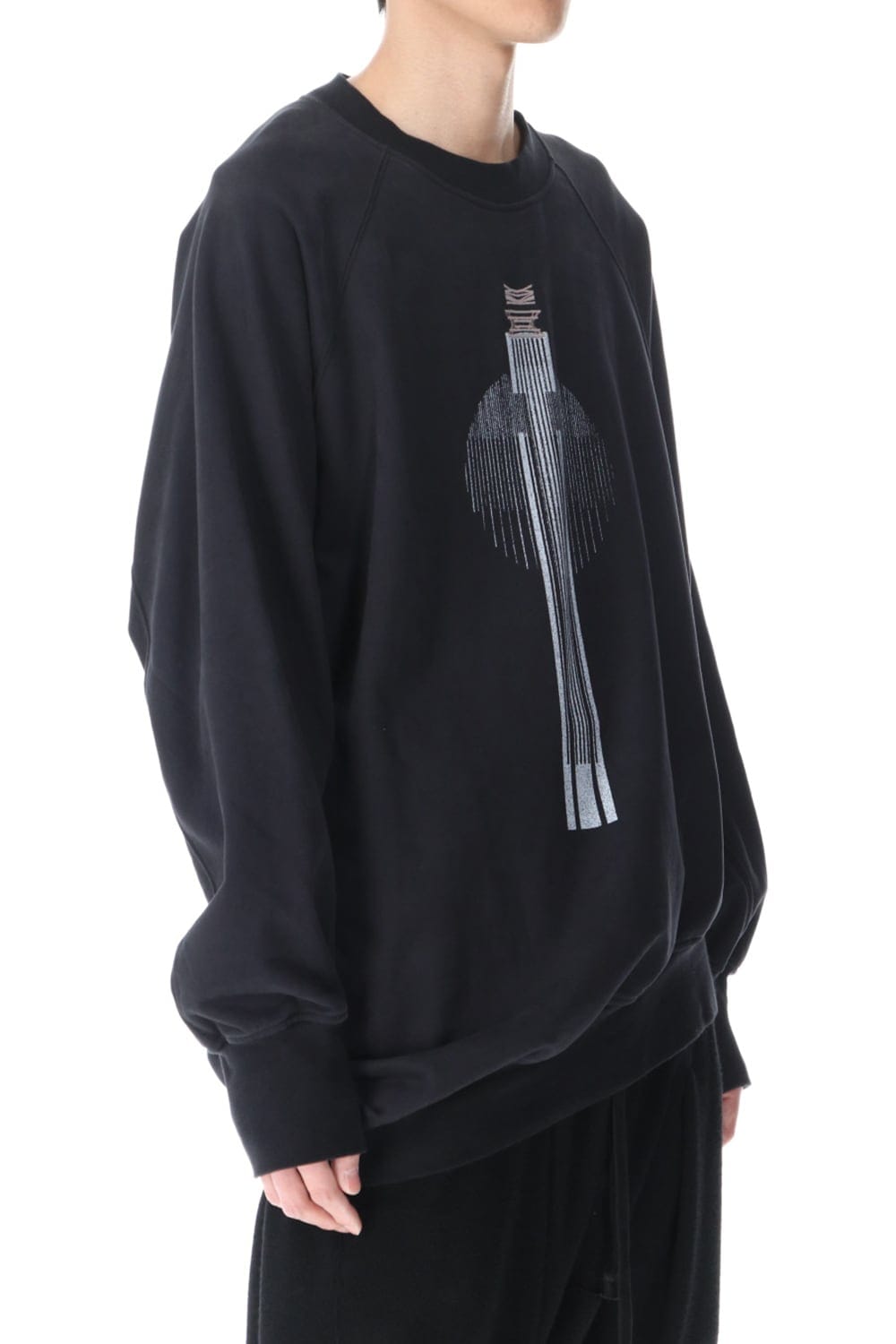 Print Sweatshirt Black