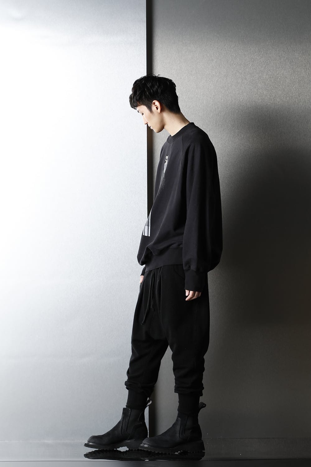 Print Sweatshirt Black