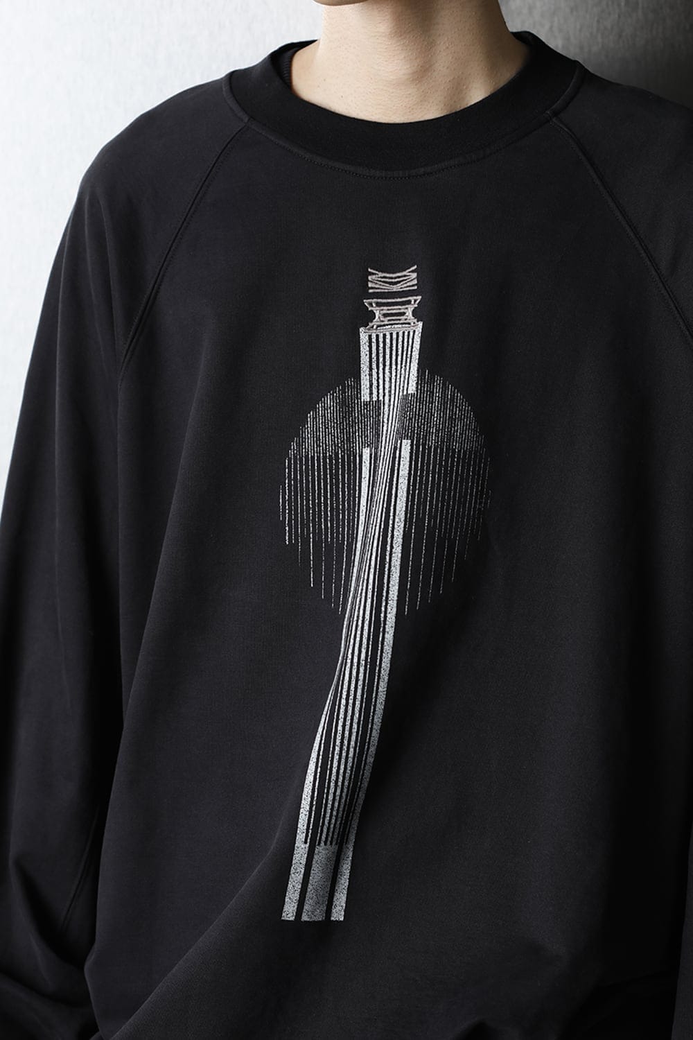 Print Sweatshirt Black