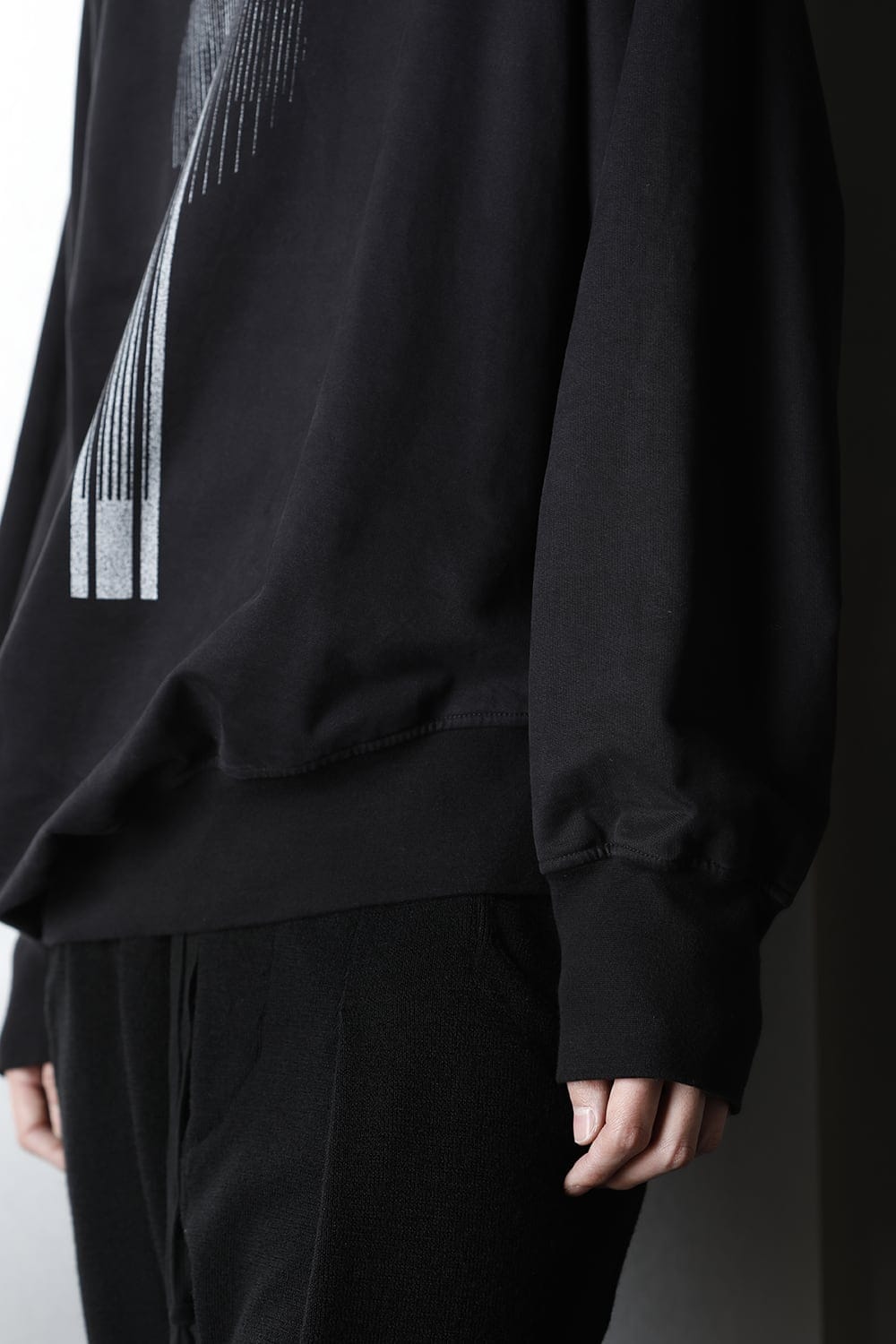 Print Sweatshirt Black