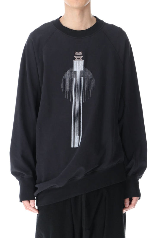 Print Sweatshirt Black