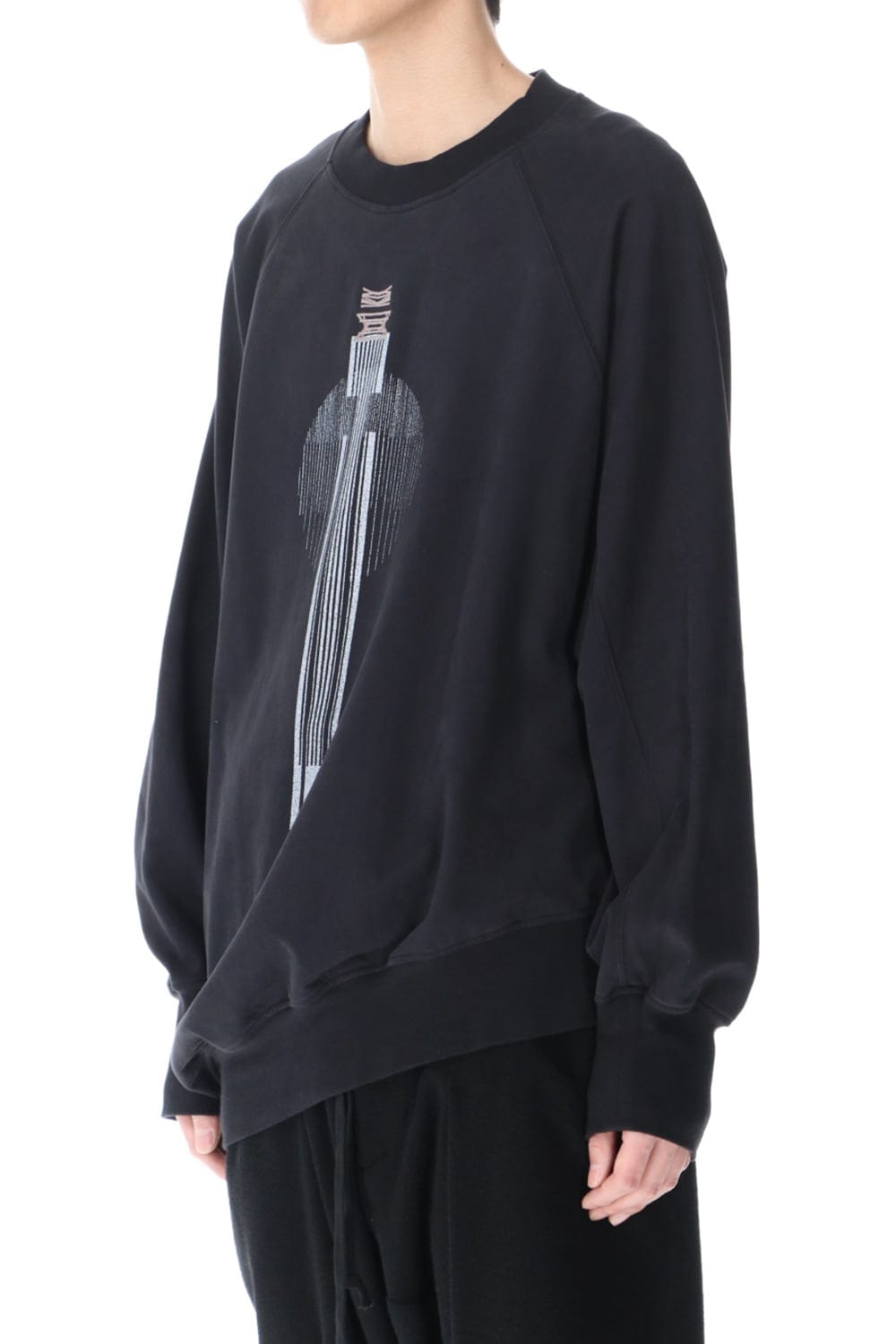 Print Sweatshirt Black