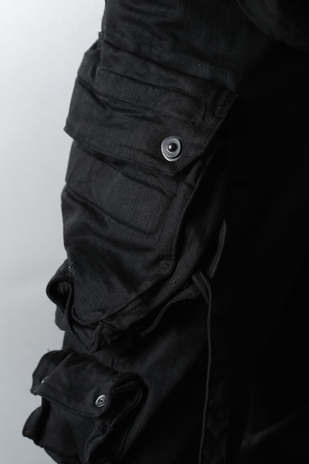 ダイイングデニム ガスマスクカーゴパンツ ブラック