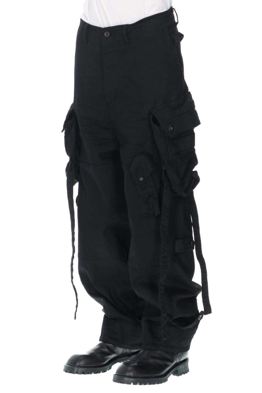 ダイイングデニム ガスマスクカーゴパンツ ブラック