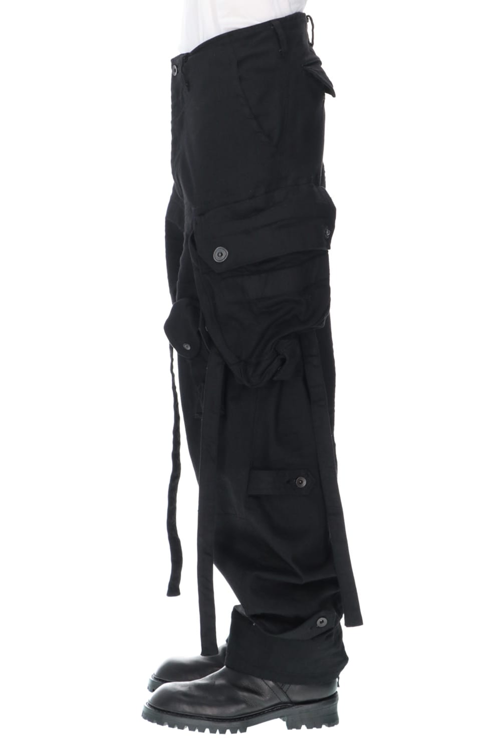 ダイイングデニム ガスマスクカーゴパンツ ブラック