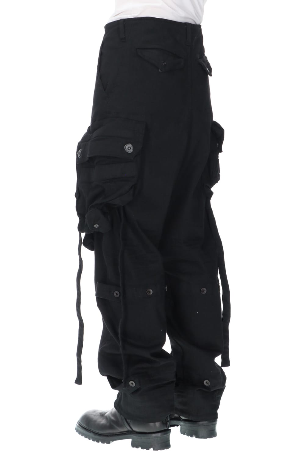 ダイイングデニム ガスマスクカーゴパンツ ブラック