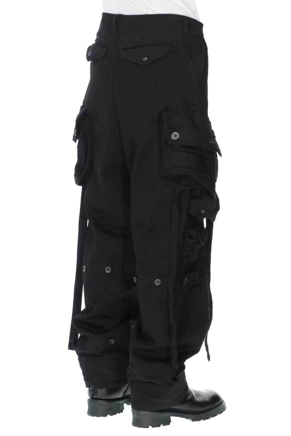 ダイイングデニム ガスマスクカーゴパンツ ブラック