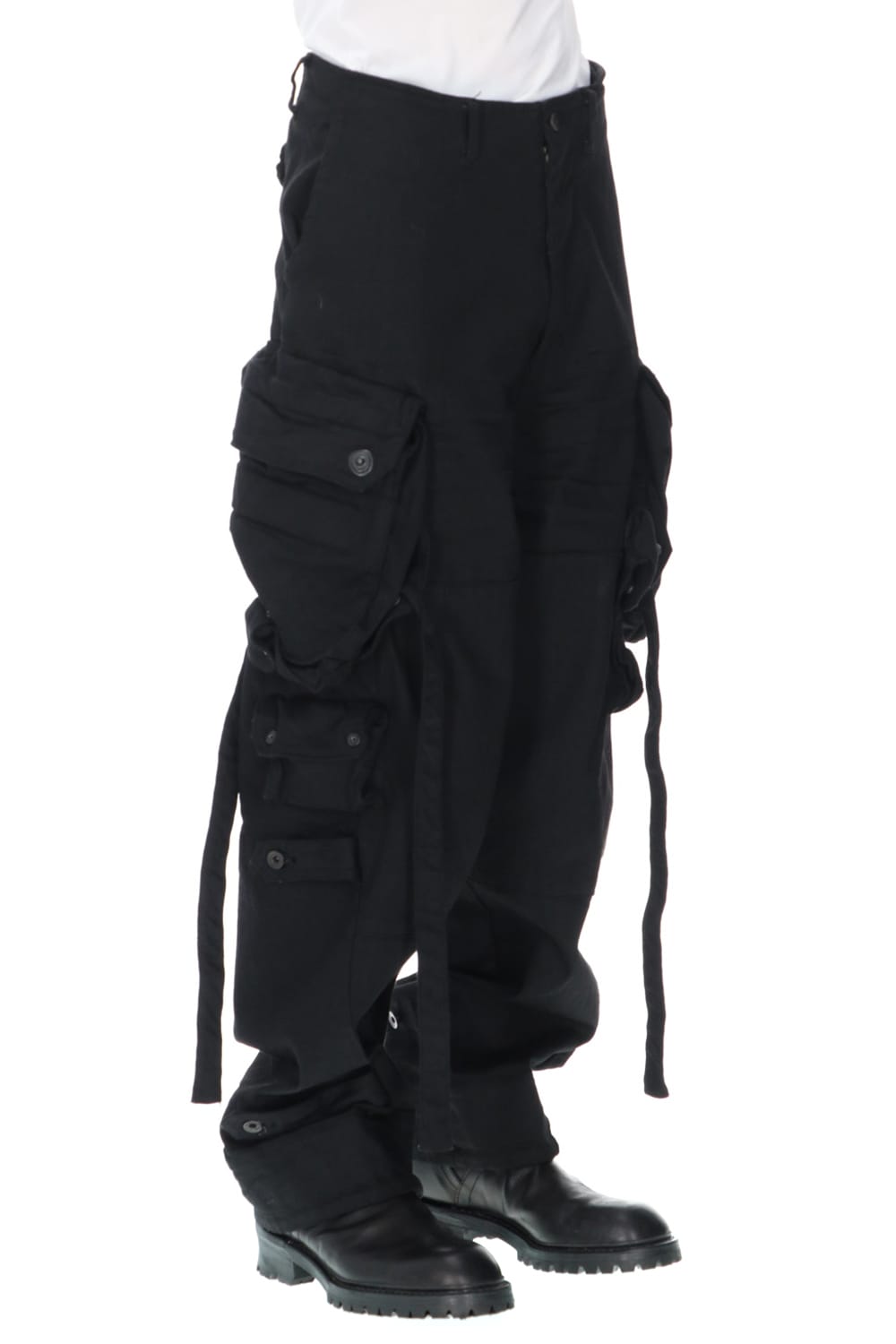 ダイイングデニム ガスマスクカーゴパンツ ブラック