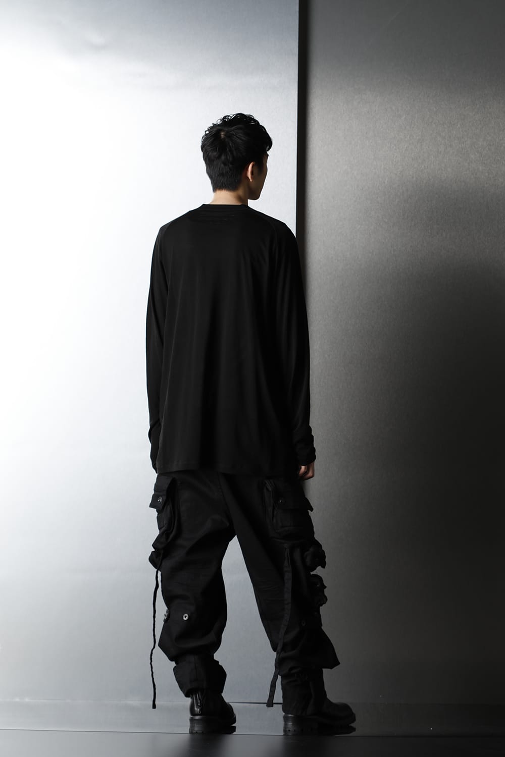 ダイイングデニム ガスマスクカーゴパンツ ブラック