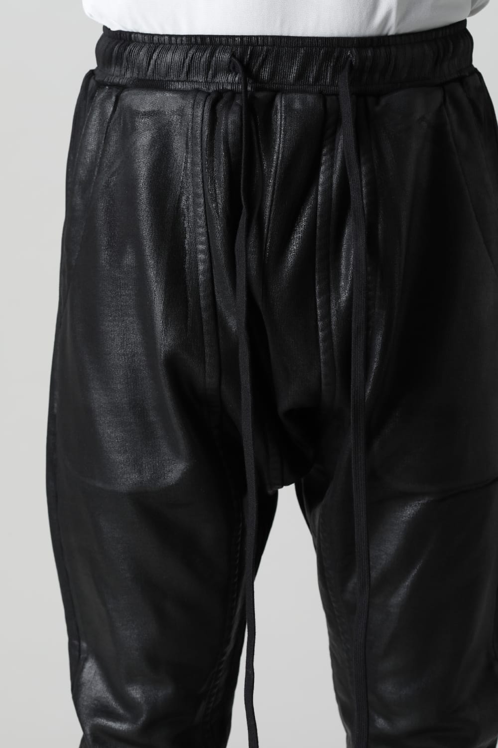 Coated sweat Seamed pants