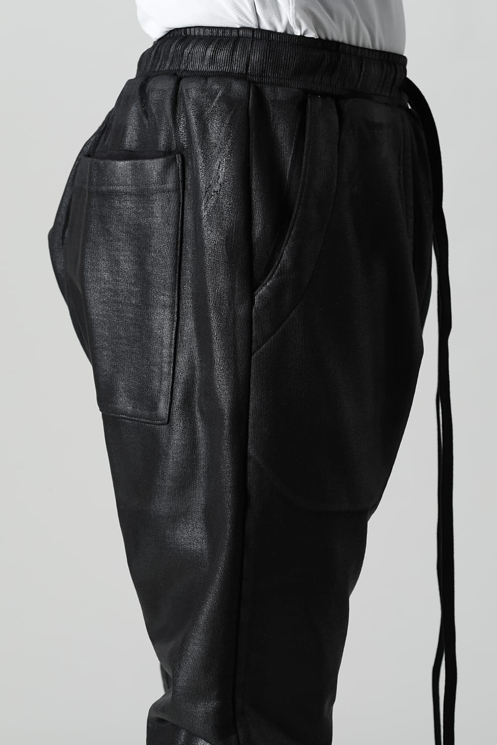 Coated sweat Seamed pants