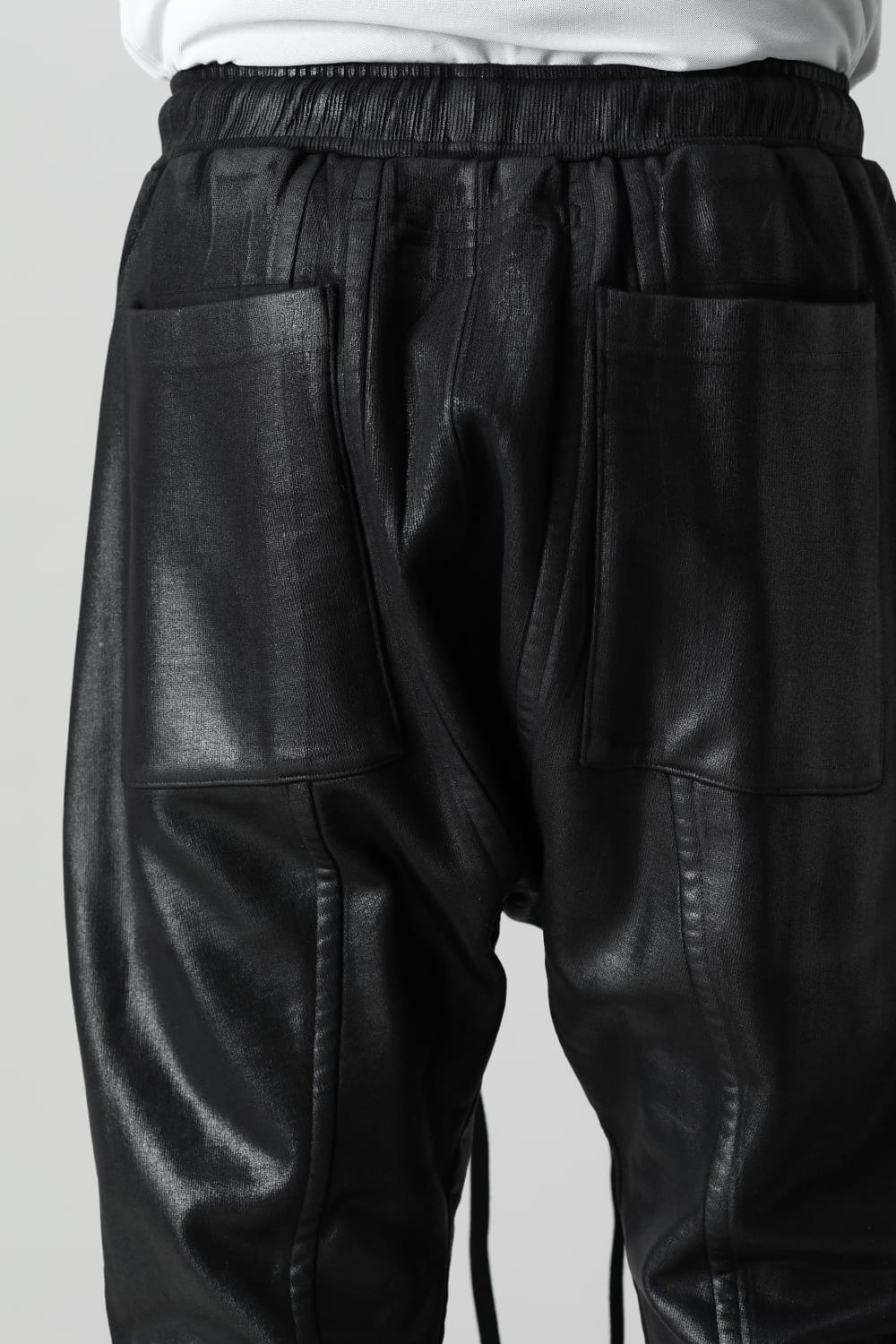 Coated sweat Seamed pants