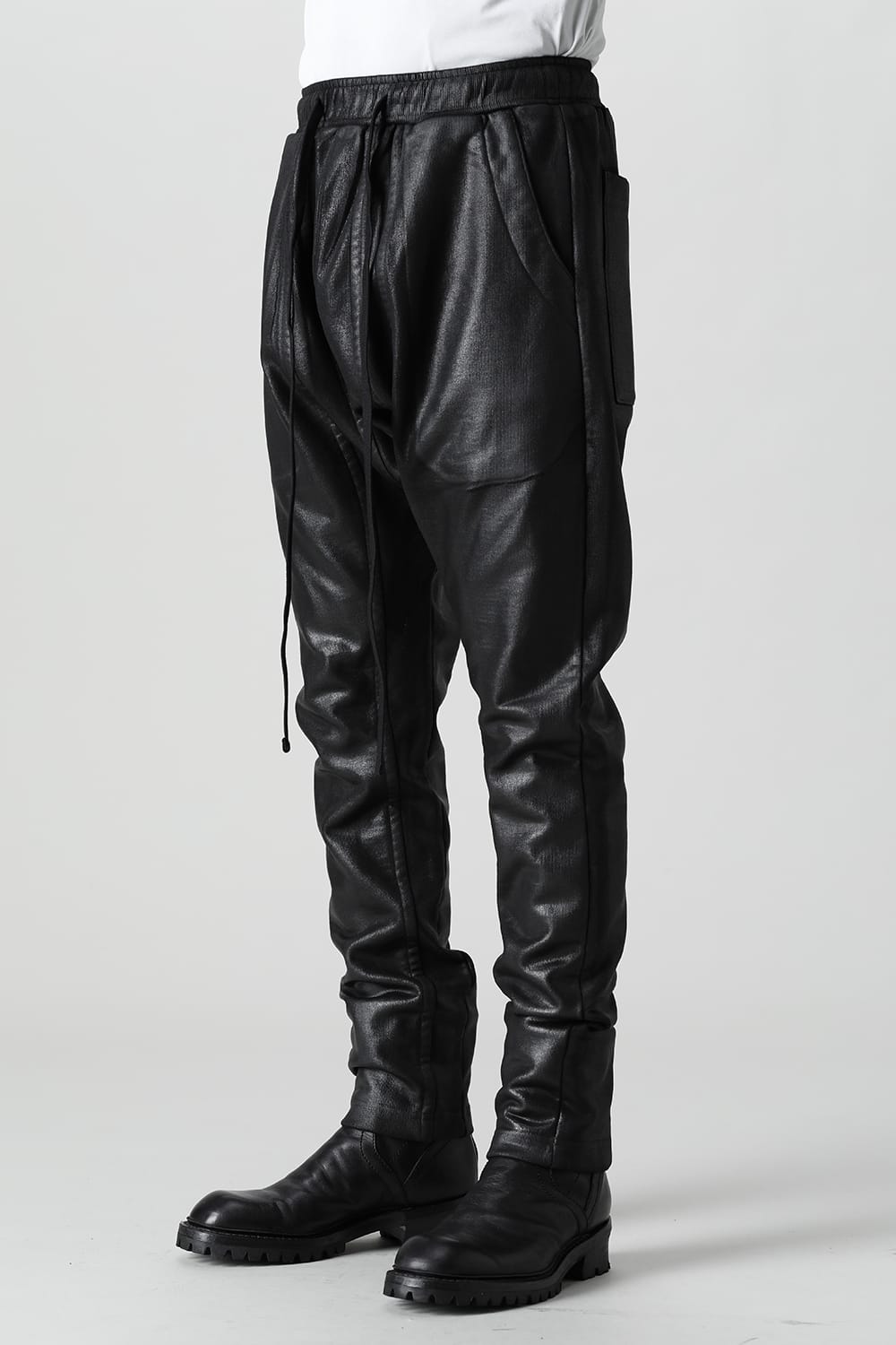 Coated sweat Seamed pants