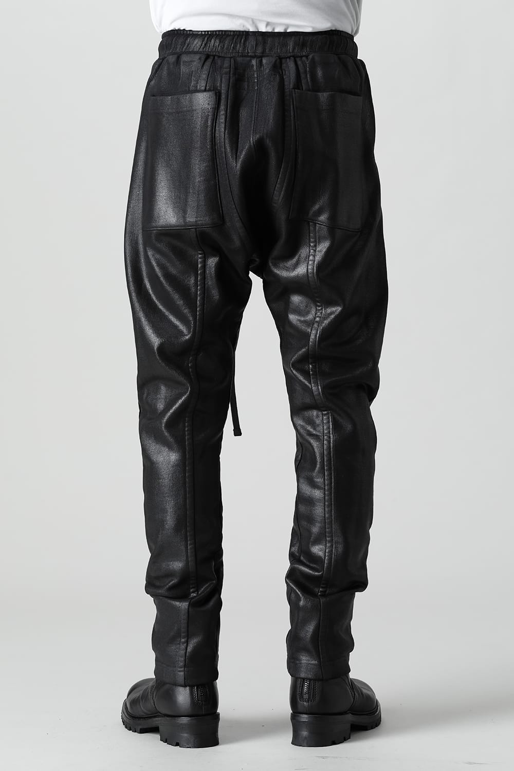 Coated sweat Seamed pants