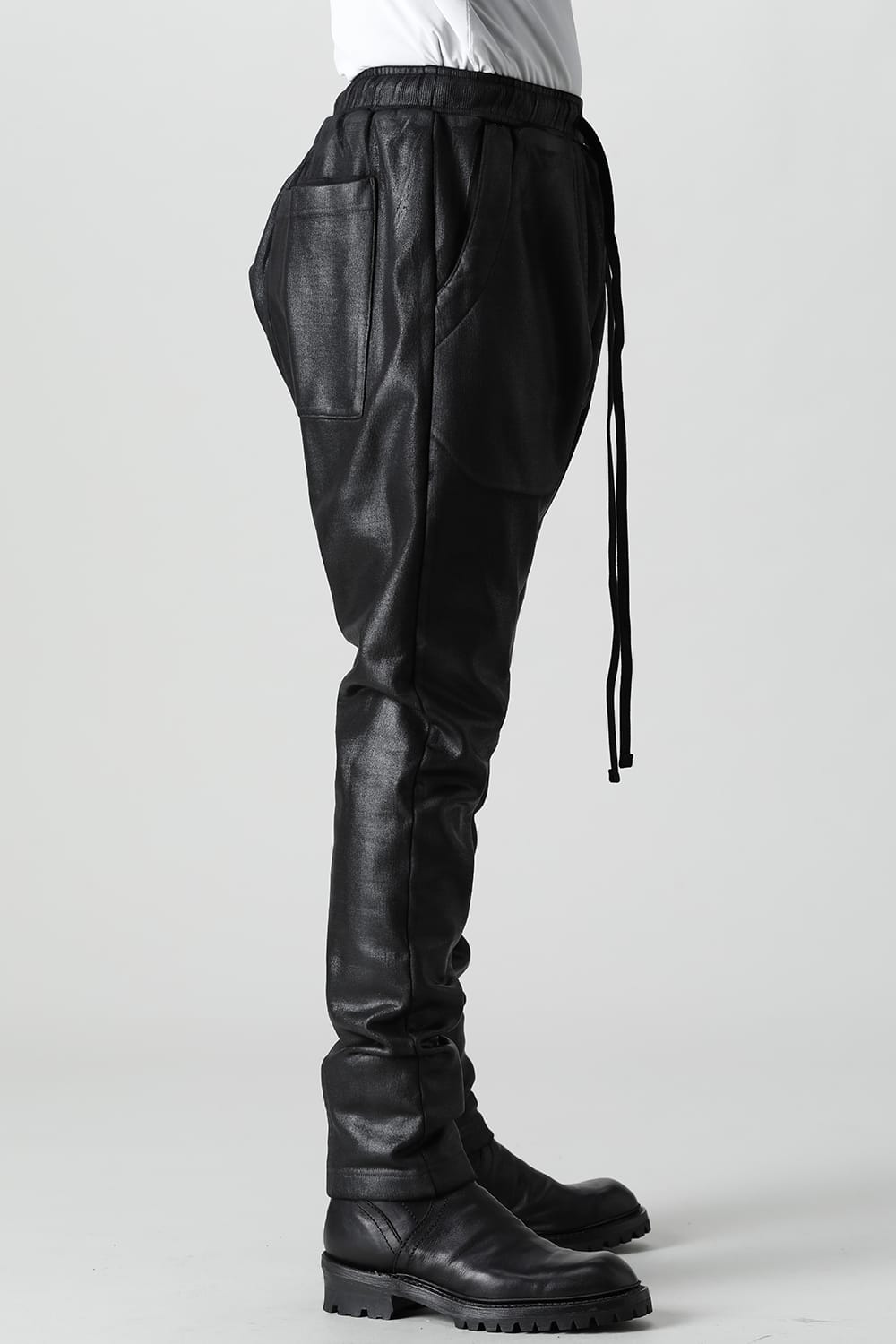 Coated sweat Seamed pants