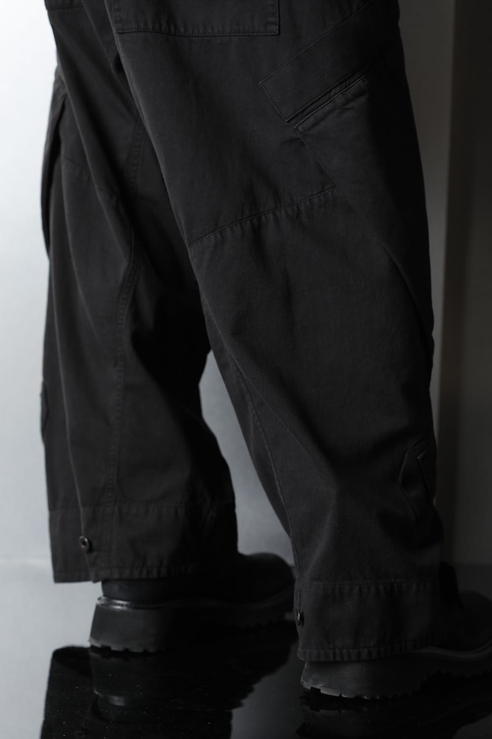 Multi strap Baggy pants Black