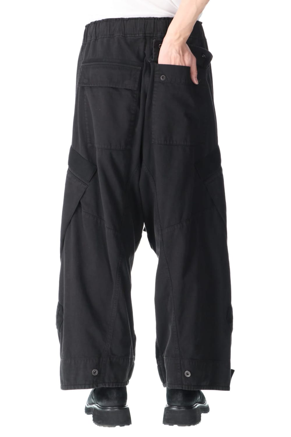 Multi strap Baggy pants Black