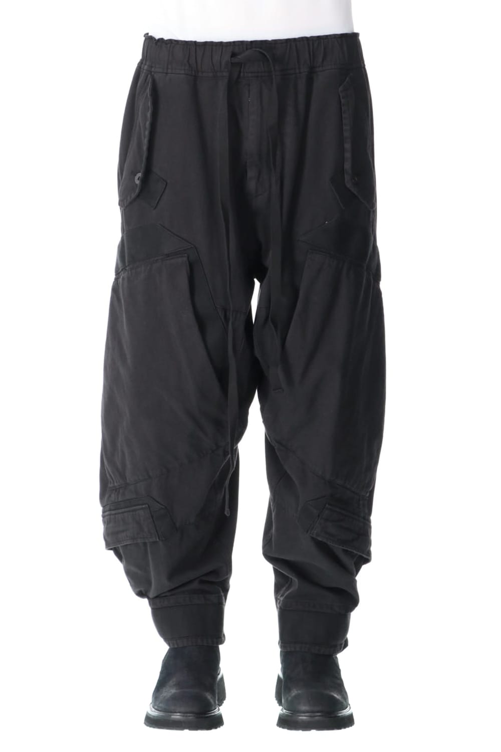 Multi strap Baggy pants Black