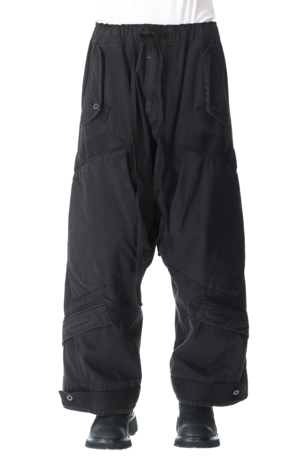 Multi strap Baggy pants Black
