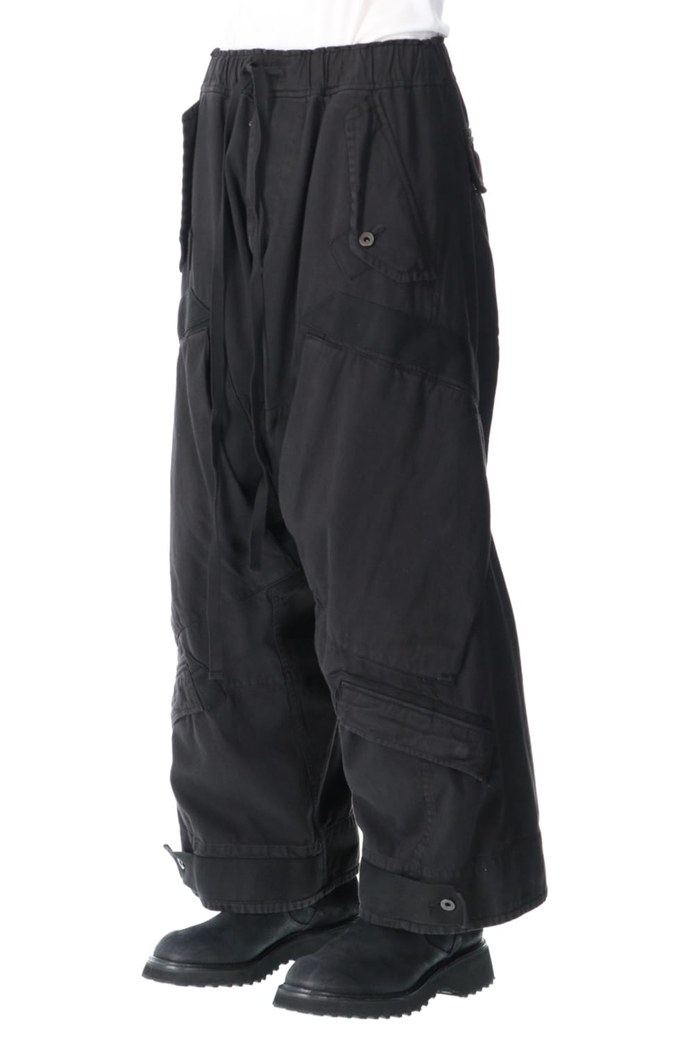 Multi strap Baggy pants Black