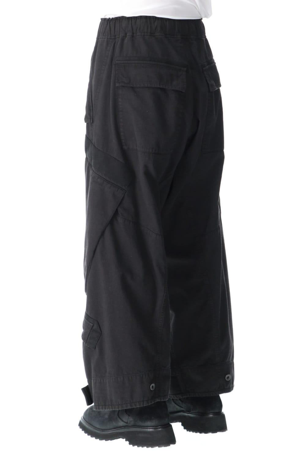 Multi strap Baggy pants Black